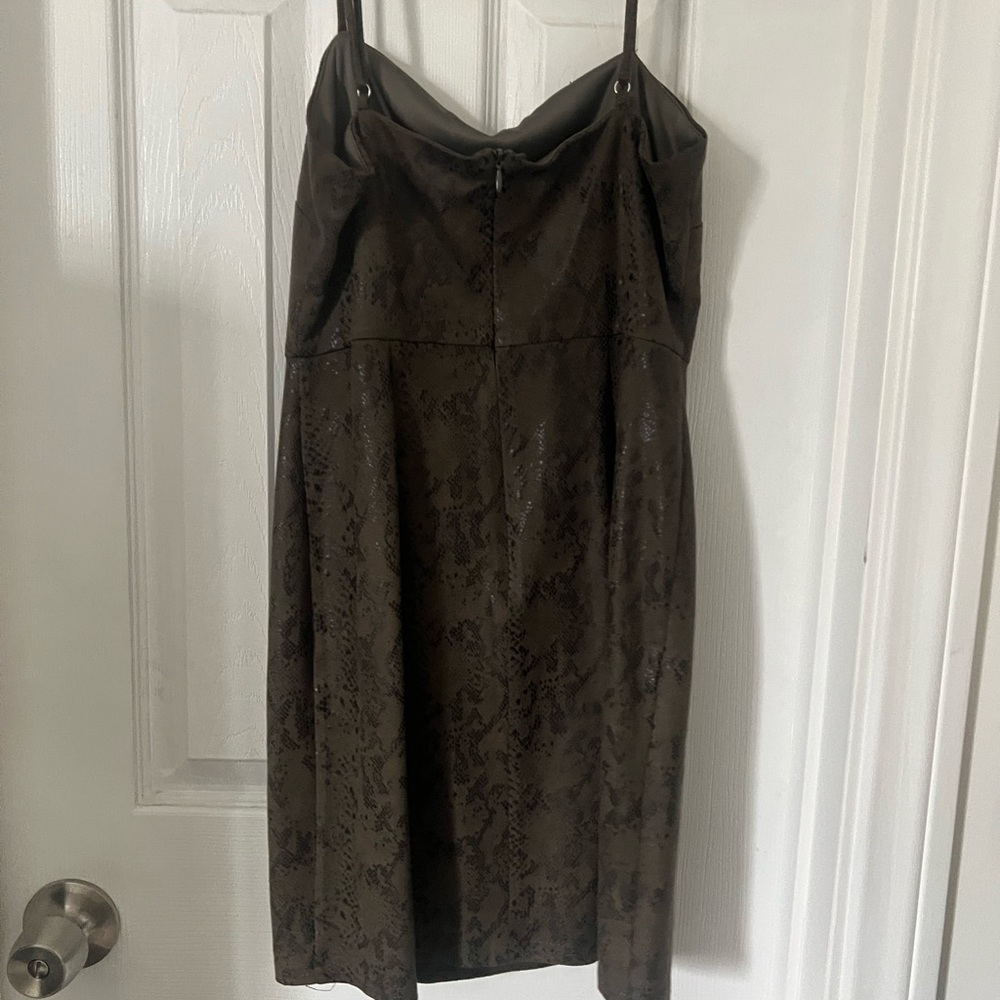 Aqua Brown Mini Dress